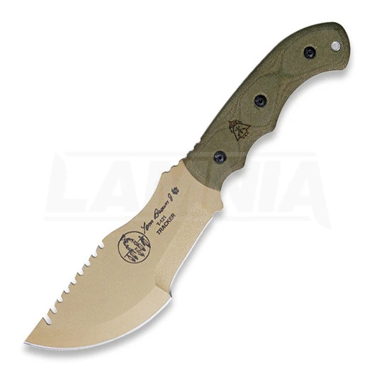 TOPS Tom Brown Tracker T-1 Hunting Knife, Tan TBT01TAN