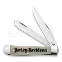 Case Cutlery Trapper Harley Natural Bone Pocket Knife 52140