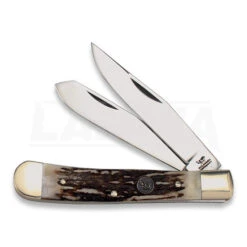 Hen & Rooster Trapper Deer Stag Pocket Knife