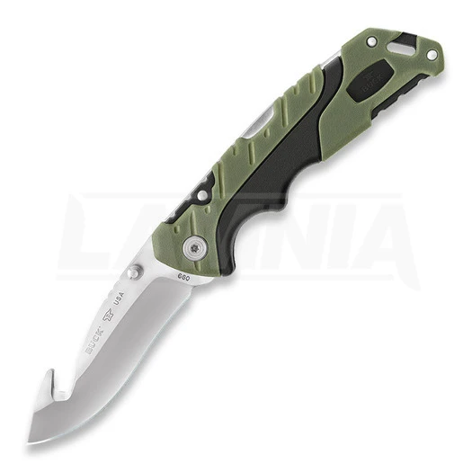 Buck Large Pursuit Guthook Lockback Folding Knife 660GRG