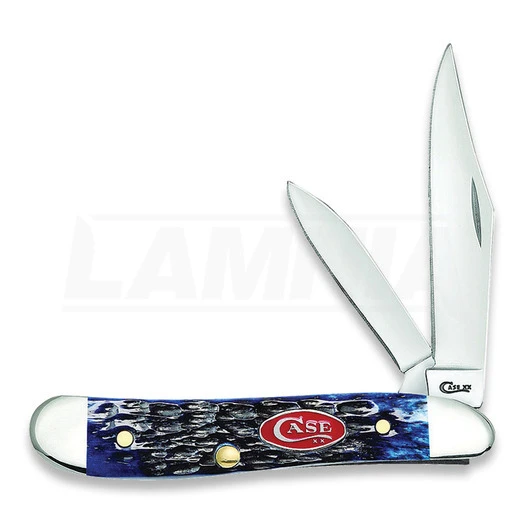 Case Cutlery Peanut Navy Blue Bone Pocket Knife 07314
