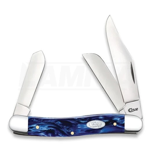 Case Cutlery Stockman Sparxx Blue Kirinite Pocket Knife 23435