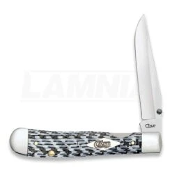 Case Cutlery Kickstart Trapper White/Blk CF Folding Knife 38921