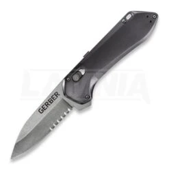 Gerber Highbrow Pivot Lock A/O Gray Folding Knife, Combo Edge 1519