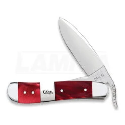 Case Cutlery Red Pearl Kirinite Smooth RussLock Pocket Knife 25277