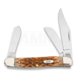 Case Cutlery Large Stockman Amber Bone Pocket Knife 128