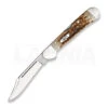 Case Cutlery Mini Copperlock Amber Bone Pocket Knife 133