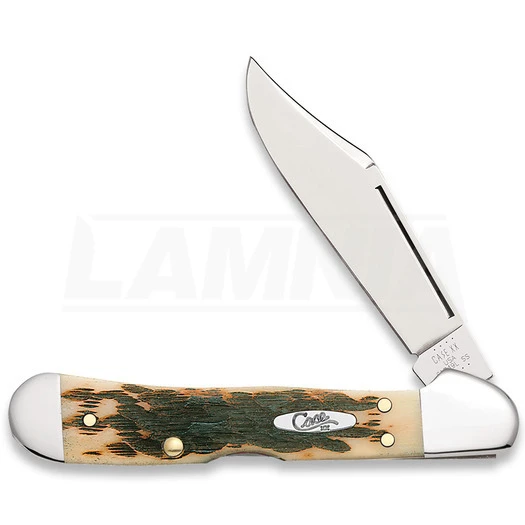 Case Cutlery Mini Copperlock Amber Bone Pocket Knife 133 - Image 2