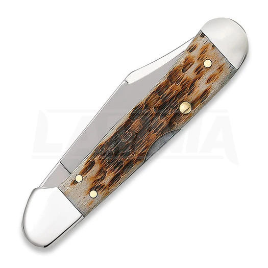 Case Cutlery Mini Copperlock Amber Bone Pocket Knife 133 - Image 3