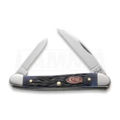Case Cutlery Mini Copperhead Navy Blue Bone Pocket Knife 7062