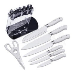 Hen & Rooster 7Pc Kitchen Set Acrylic Block