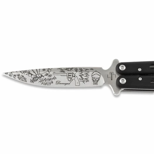 Böker Plus Large G10 Balisong Butterfly Knife, Joker 06EX012LS1 - Image 3