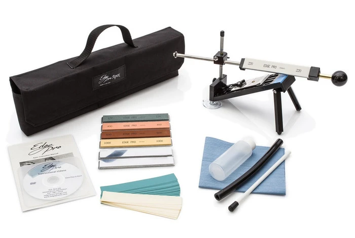 Edge Pro Apex 4 Knife Sharpening System 5 Stones, 1 Hone, Polishing Tape, Bag ++ - Image 3