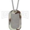 Camo Titanium Dog Tag Knife