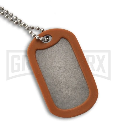 Green Titanium Dog Tag Knife - Image 2