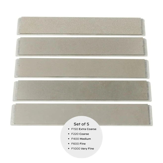 TSPROF Diamond Plates On Blanks Set Of 5 Very Fine-Extra Coarse 150-1000 Grit TS-SH2000740 - Image 2