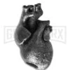 Magallona Pewter Beating Heart Lanyard Bead