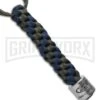 Zero Tolerance Knives Tied Paracord Lanyard + ZT Bead Gray/Blue